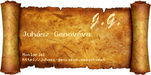 Juhász Genovéva névjegykártya